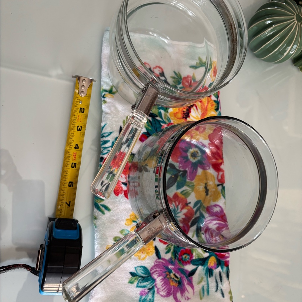 Vintage 1980’s Pyrex glass clear double boiler. - Picture 3 of 4